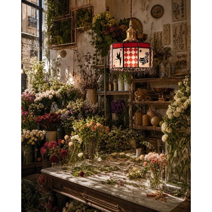 Alice Storybook glazen hanglamp HL3873