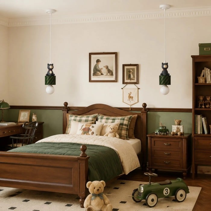 Hanglamp met dierenprint in geschenkdoos voor kinderkamer HL3949