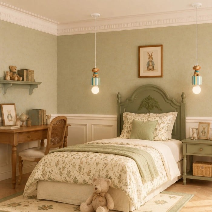 Hanglamp met dierenprint in geschenkdoos voor kinderkamer HL3949
