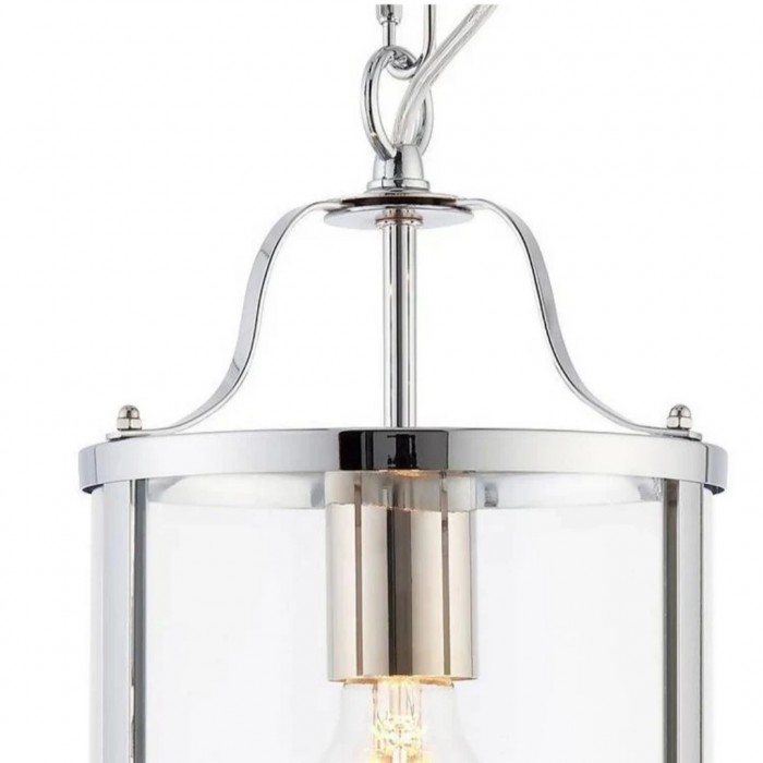 Aveline hanglamp van helder glas met metalen frame HL4039