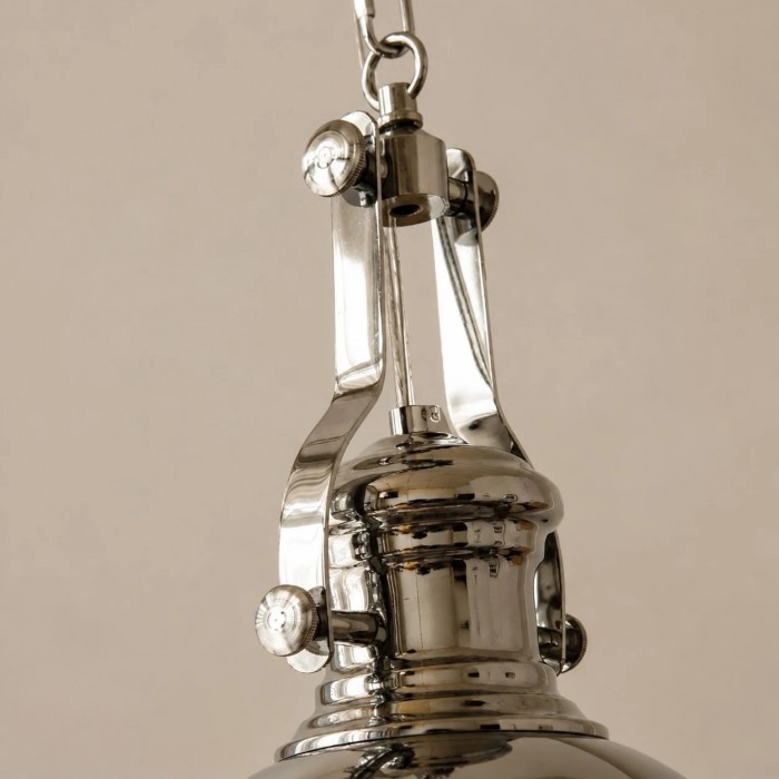 Bauhaus chromen koepel hanglamp met korte en lange uitvoering HL3881