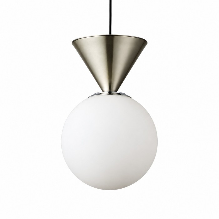 Bauhaus glazen hanglamp met ijzeren accent voor de keuken HL3616