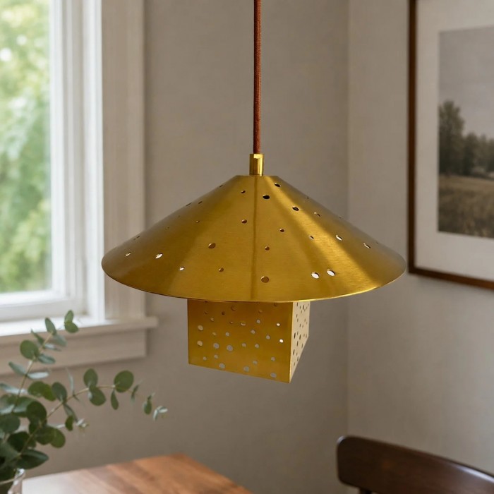 Bauhaus holle enkele hanglamp HL3689