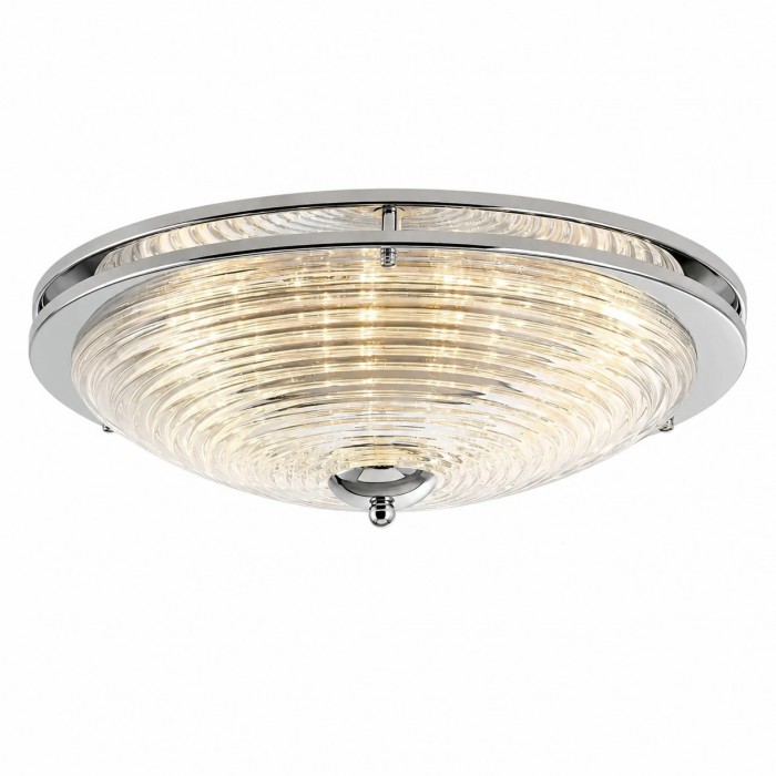 Bauhaus plafondlamp van gegolfd glas HL3716