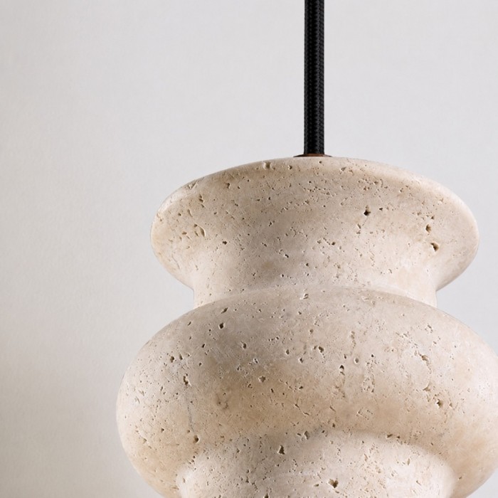 Beige travertin Wabi-Sabi hanglamp HL3636