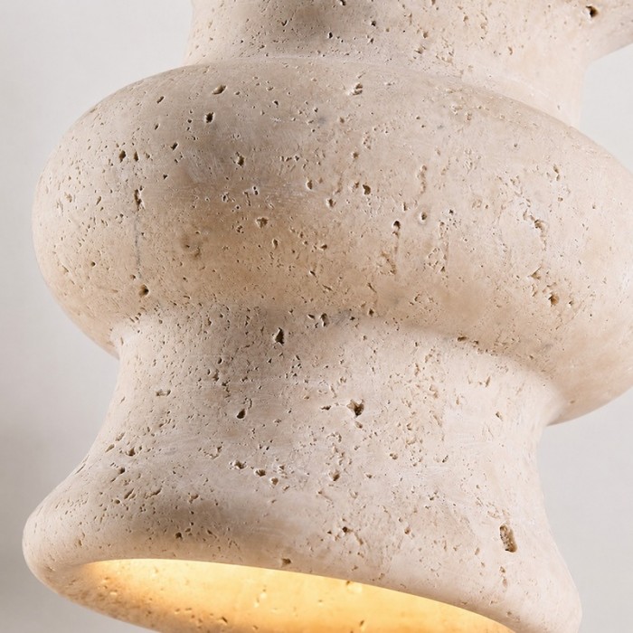 Beige travertin Wabi-Sabi hanglamp HL3636