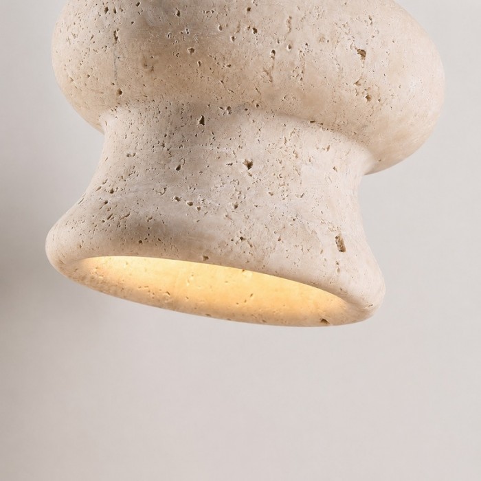 Beige travertin Wabi-Sabi hanglamp HL3636