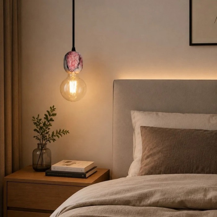 Bulgari paarse marmeren hanglamp HL3864