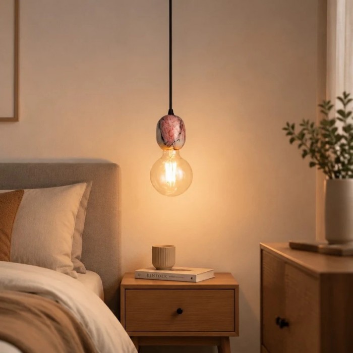 Bulgari paarse marmeren hanglamp HL3864