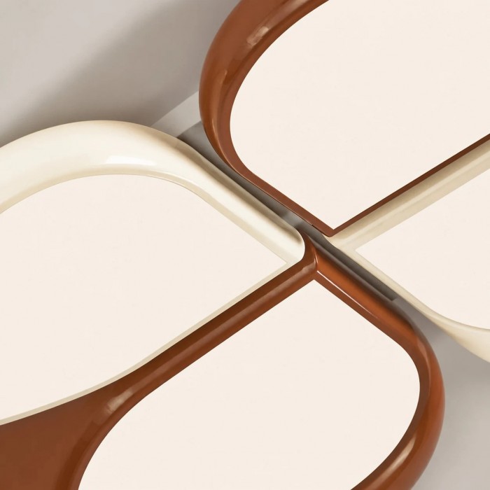 Crème klaver plafondlamp met volledig spectrum HL3889