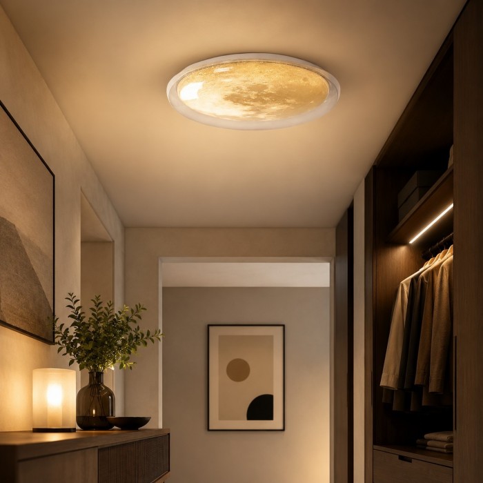 Crèmekleurige plafondlamp HL3833