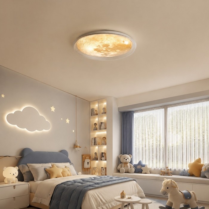 Crèmekleurige plafondlamp HL3833