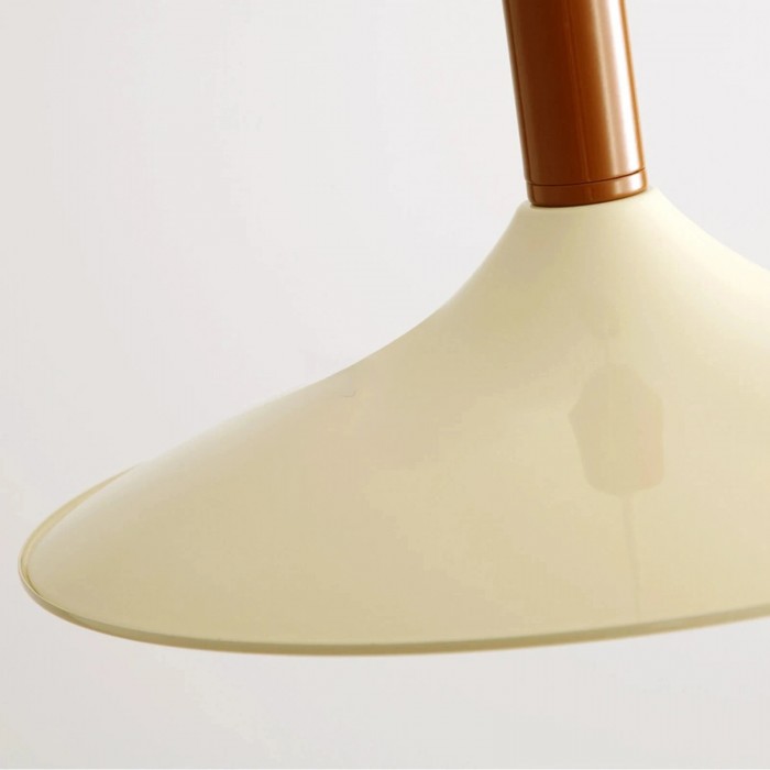 Lampa wisząca w kształcie spodka kremowego HL4030
