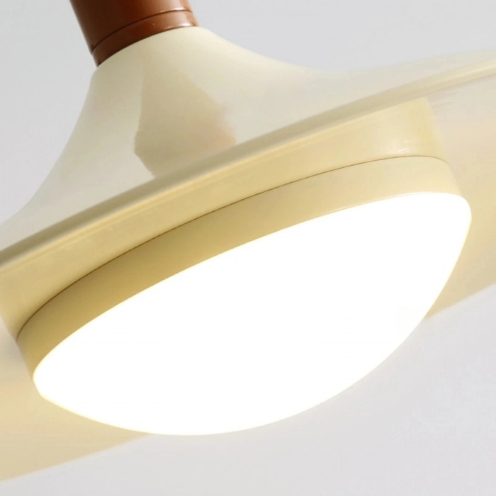 Lampa wisząca w kształcie spodka kremowego HL4030