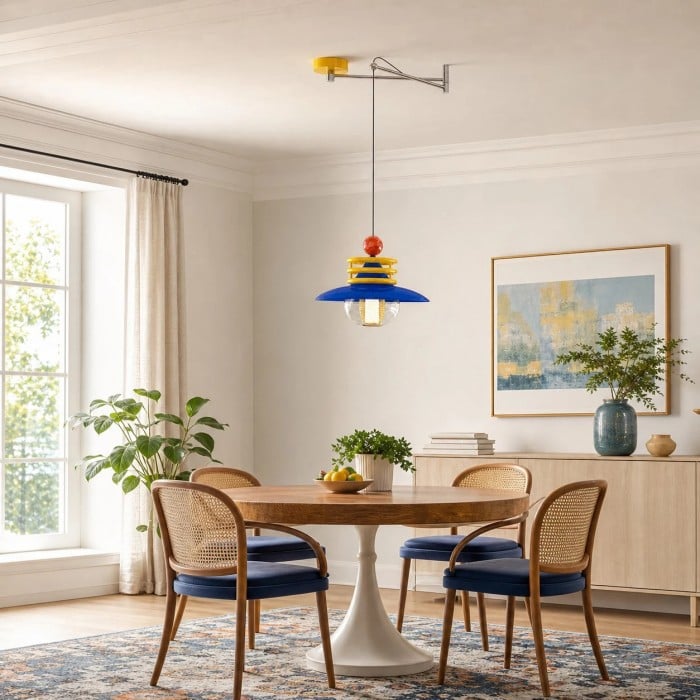 Lampa wisząca z metalu dopaminowego HL4027