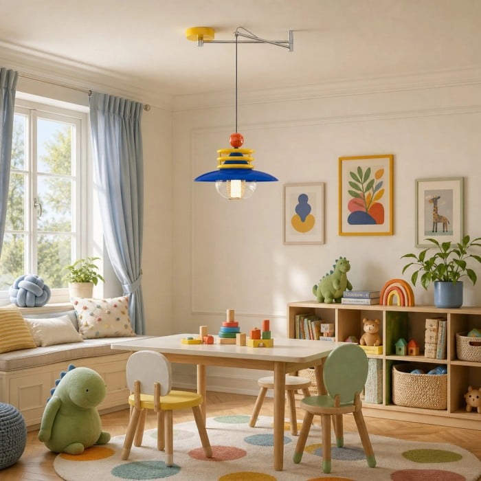 Lampa wisząca z metalu dopaminowego HL4027