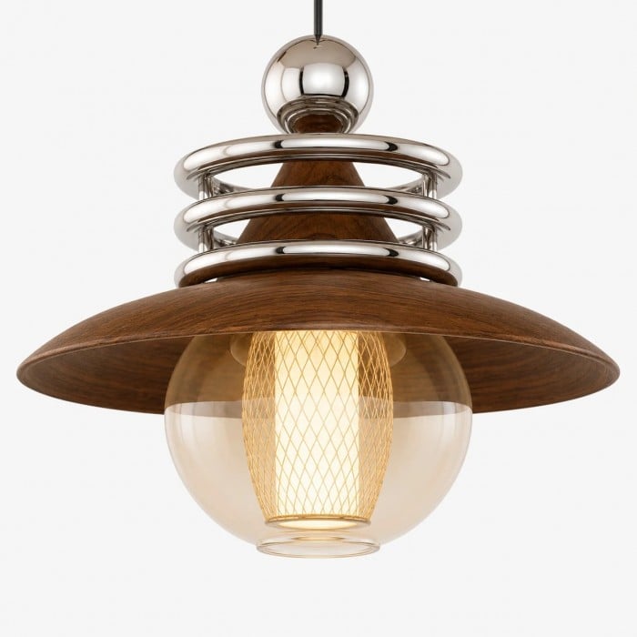Lampa wisząca z metalu dopaminowego HL4027