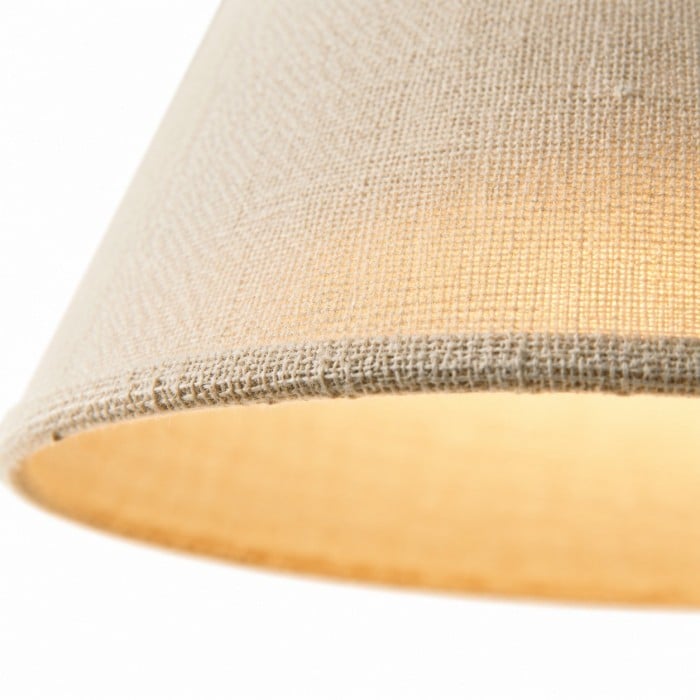Hanglamp met vintage stoffen kap en dakrandafwerking HL3795