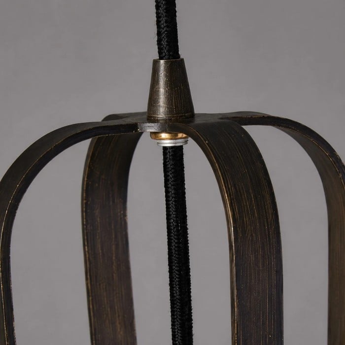 Francuska lampa wisząca w stylu vintage z imitacji marmuru HL4019