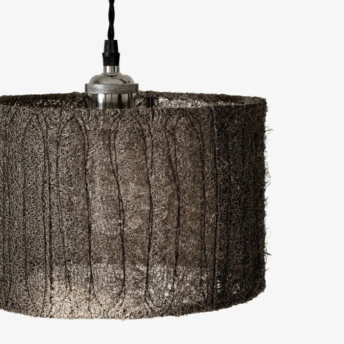 Szara lampa wisząca Wabi-Sabi z luffy HL4054