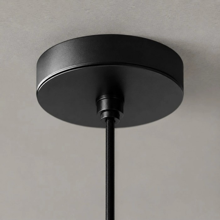 Grey Stone Pendant Light with Paper Diffuser HL3726