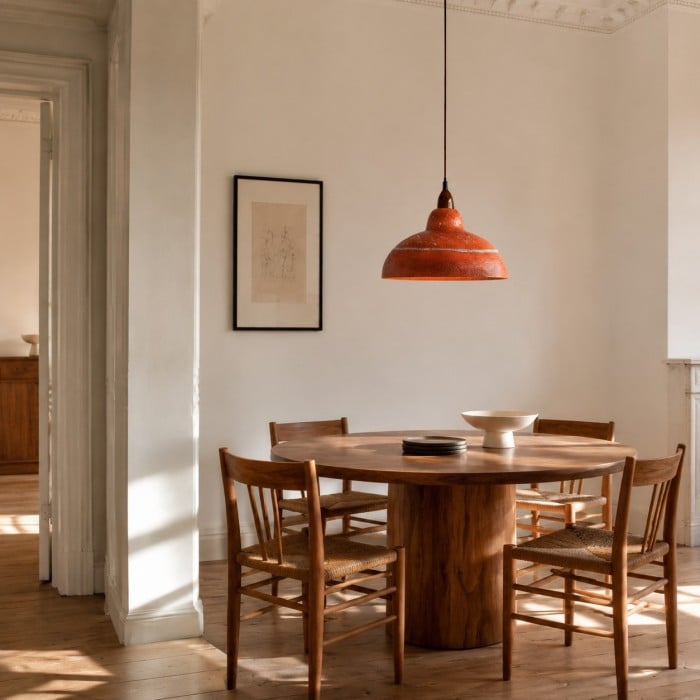 Hand-Painted Terracotta Resin Pendant Light for Kitchen Islands HL4000