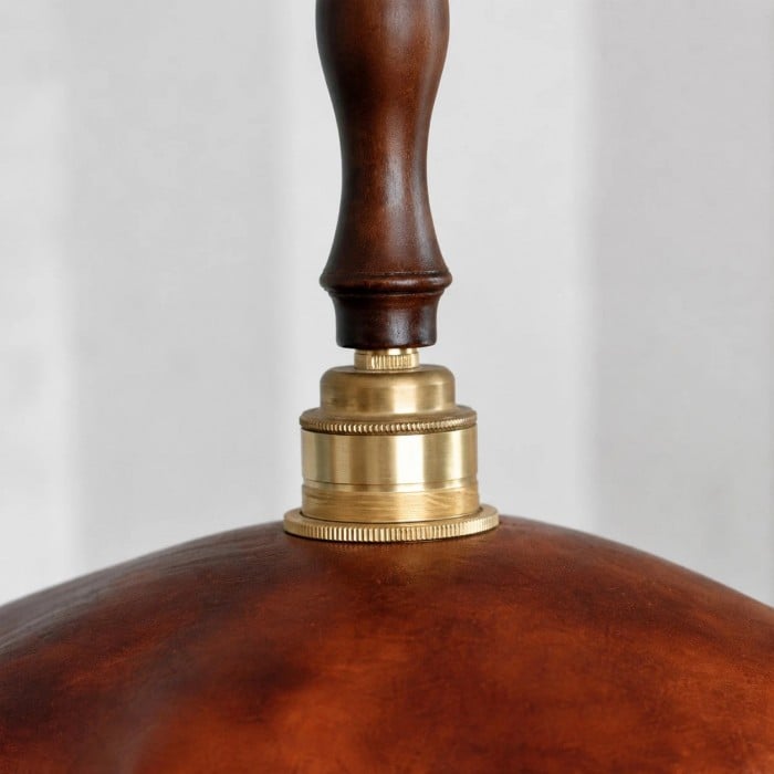 Handmade Distressed Cowhide Brass Pendant Light HL4041