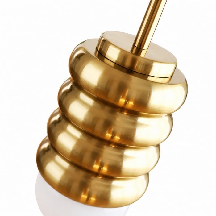 Suspension en fer avec abat-jour côtelé - Style crème - Idéale pour une chambre (HL3692)