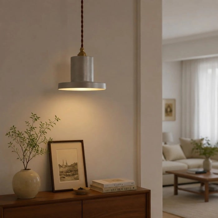 Japanse Wabi-Sabi hanglamp, 18 cm vintage plafondlamp voor eetkamer, bar, café, slaapkamer en theekamer HL3895