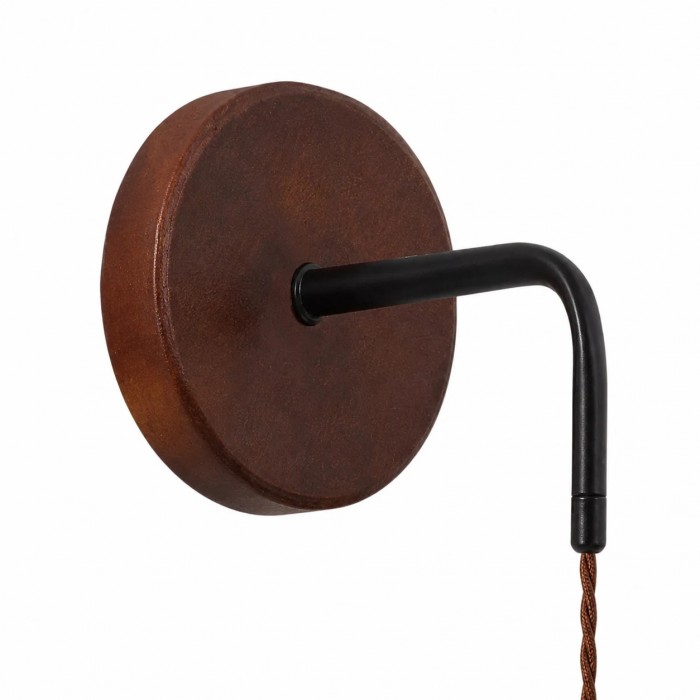 Lámpara de pared/mesita de noche japonesa Wabi-Sabi con tela a rayas HL3931