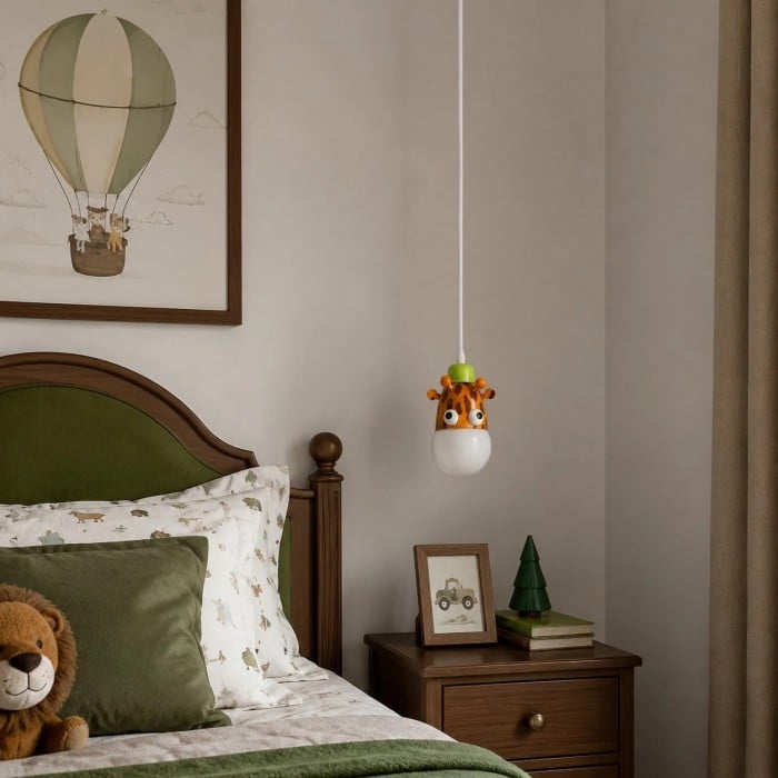Suspension lumineuse pour enfants en forme d'animaux HL3876