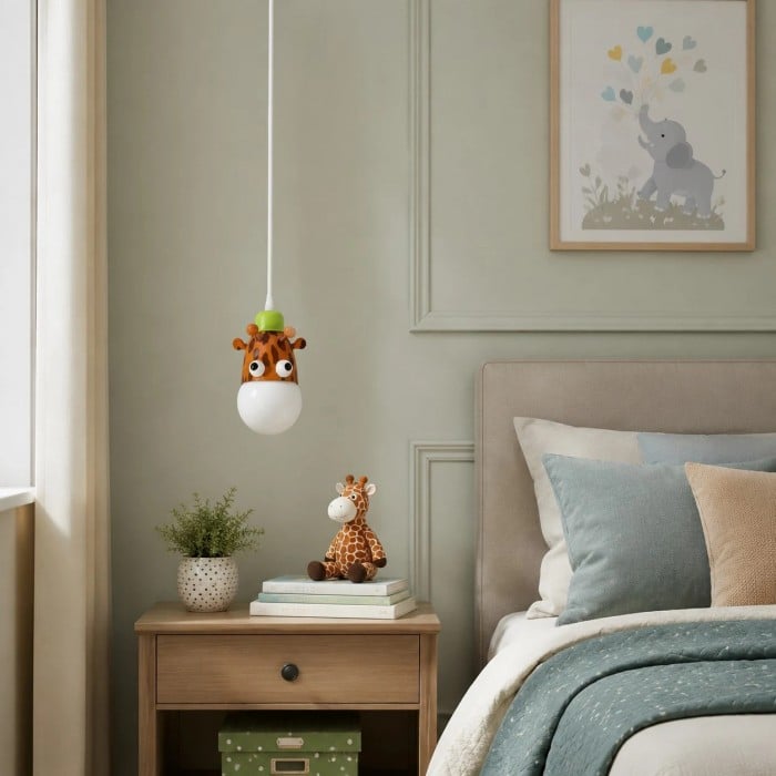 Suspension lumineuse pour enfants en forme d'animaux HL3876