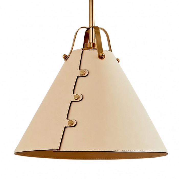 Suspension conique en cuir de style vintage HL3789