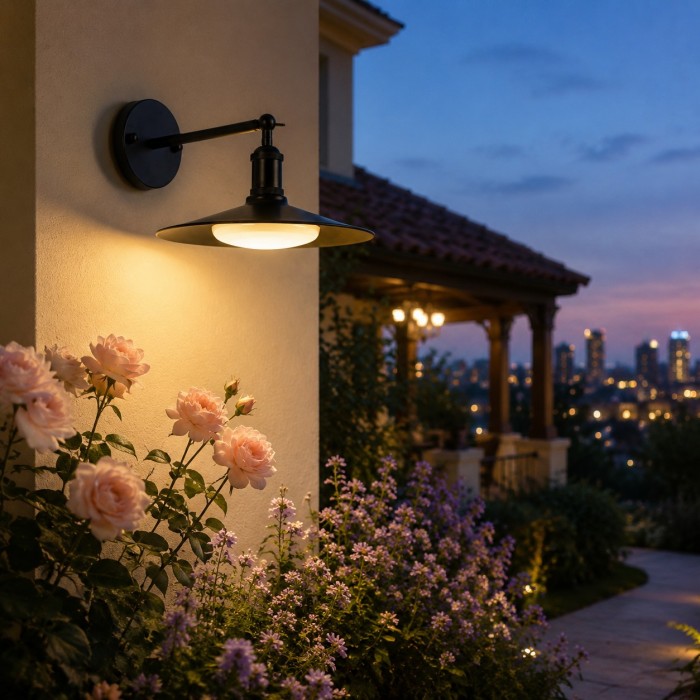 Lámpara de pared exterior ajustable Leviaxa HL3658