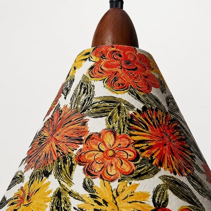 Suspension en tissu à motif floral style Liberty HL4052