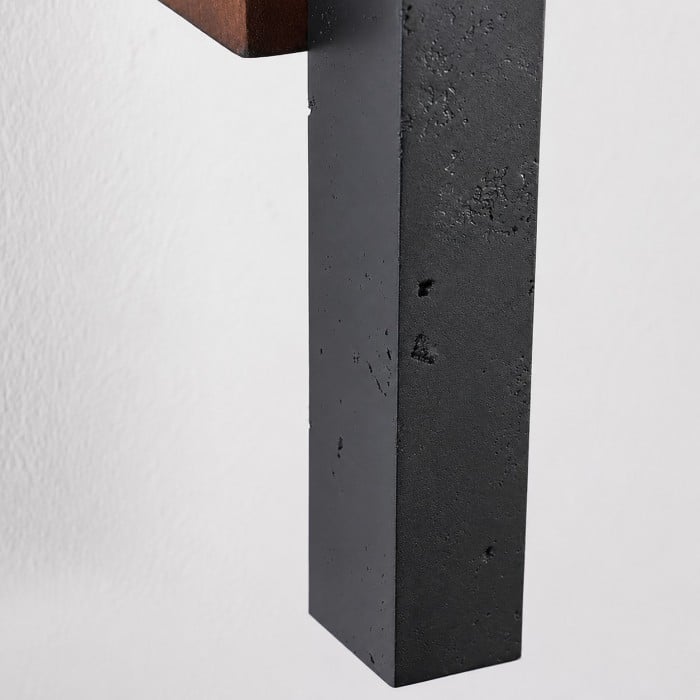 Linear Travertine And Wood LED Wall Light HL3644
