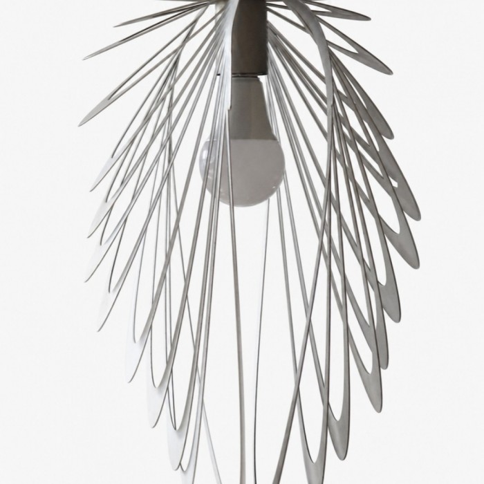 Suspension en métal et plumes HL3976