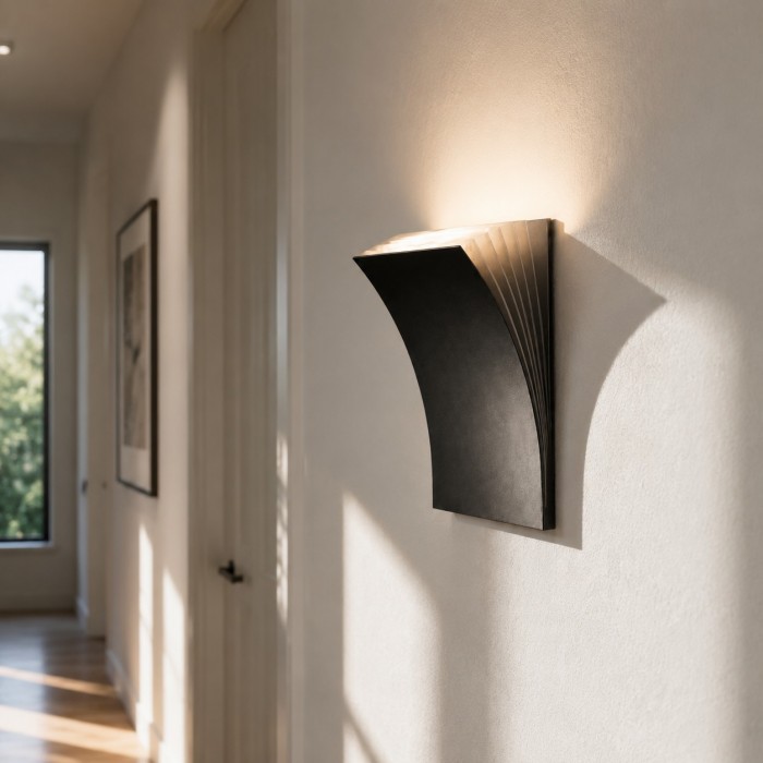 Minimalist Curved LED Wall Sconce for Hallway or Bedroom HL3847
