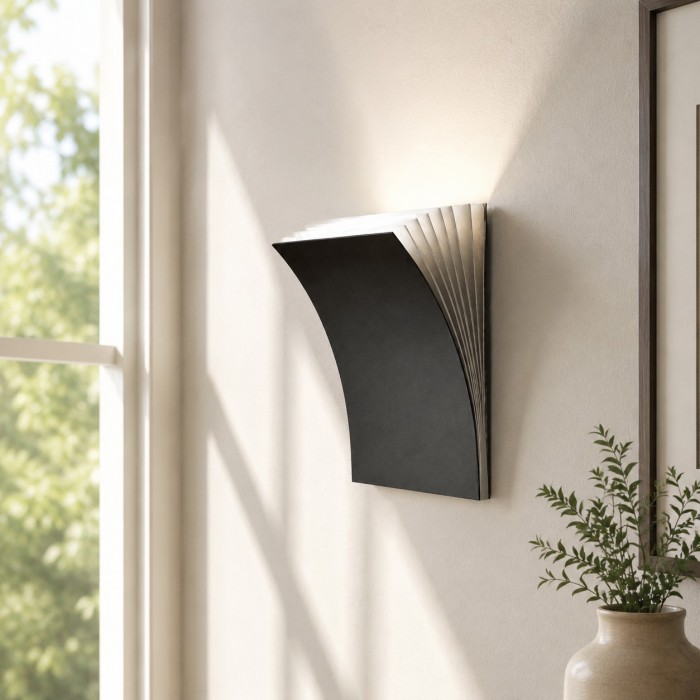 Minimalist Curved LED Wall Sconce for Hallway or Bedroom HL3847