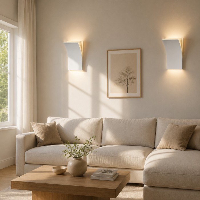 Minimalist Curved LED Wall Sconce for Hallway or Bedroom HL3847