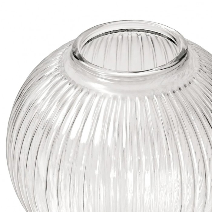 Lampada da soffitto minimalista in vetro e metallo nero HL3817