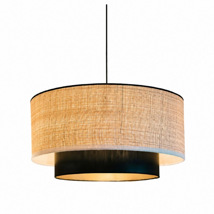 Natural Wabi Sabi Raffia Grass Pendant Light for Dining Room HL3663