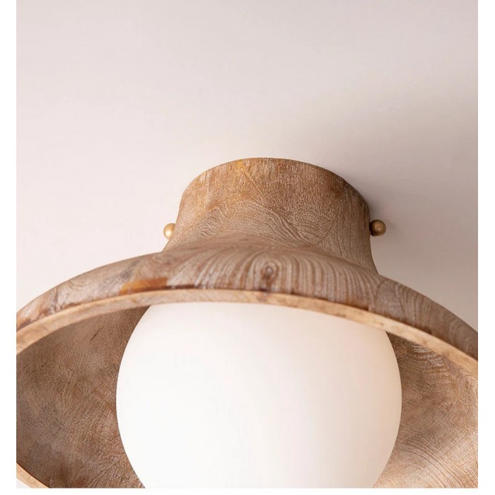 Plafoniera in legno naturale Wabi Sabi HL3635
