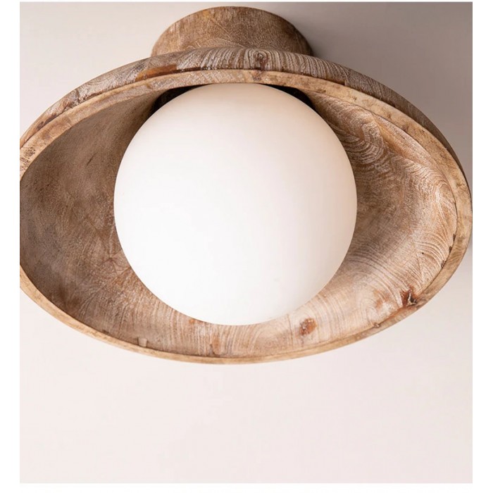 Plafoniera in legno naturale Wabi Sabi HL3635