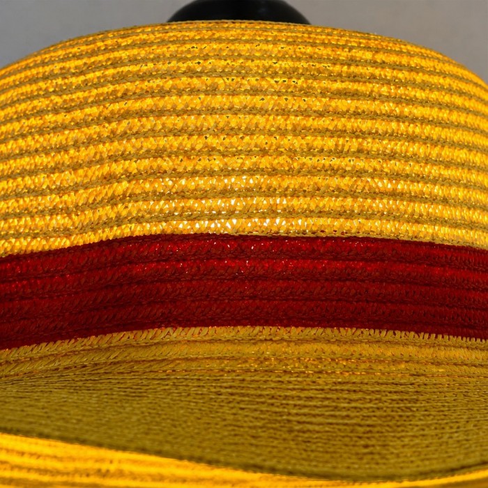 Lámpara colgante con forma de sombrero de paja (modelo HL3913)