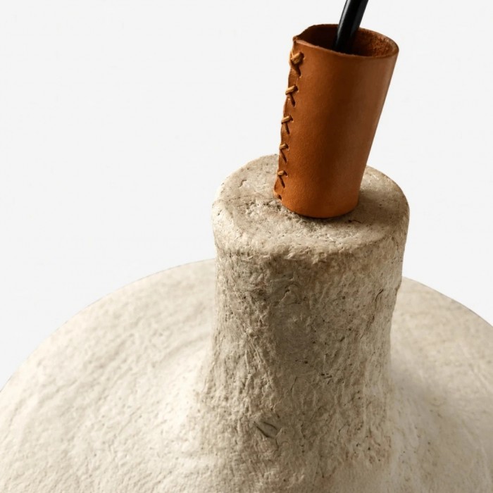 Lámpara colgante de papel de arroz blanquecino HL3785
