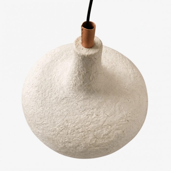 Lámpara colgante de papel de arroz blanquecino HL3785