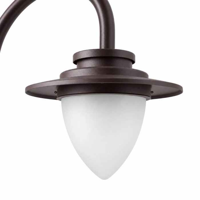 Borne lumineuse incurvée E27 pour allées de jardin, terrasses et bordures paysagères HL3741