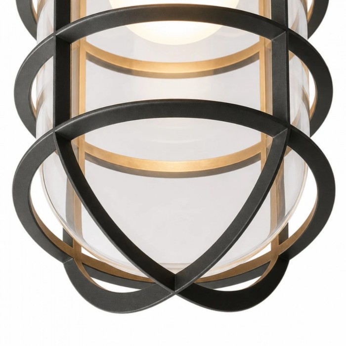 Patnox Industrial Glass Flush Mount Ceiling Lamp HL3805