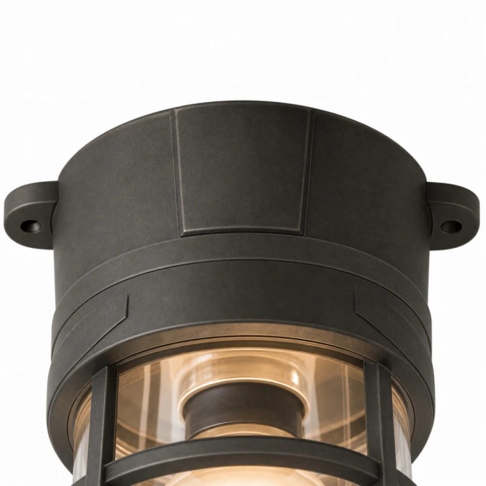 Patnox Industrial Glass Flush Mount Ceiling Lamp HL3805